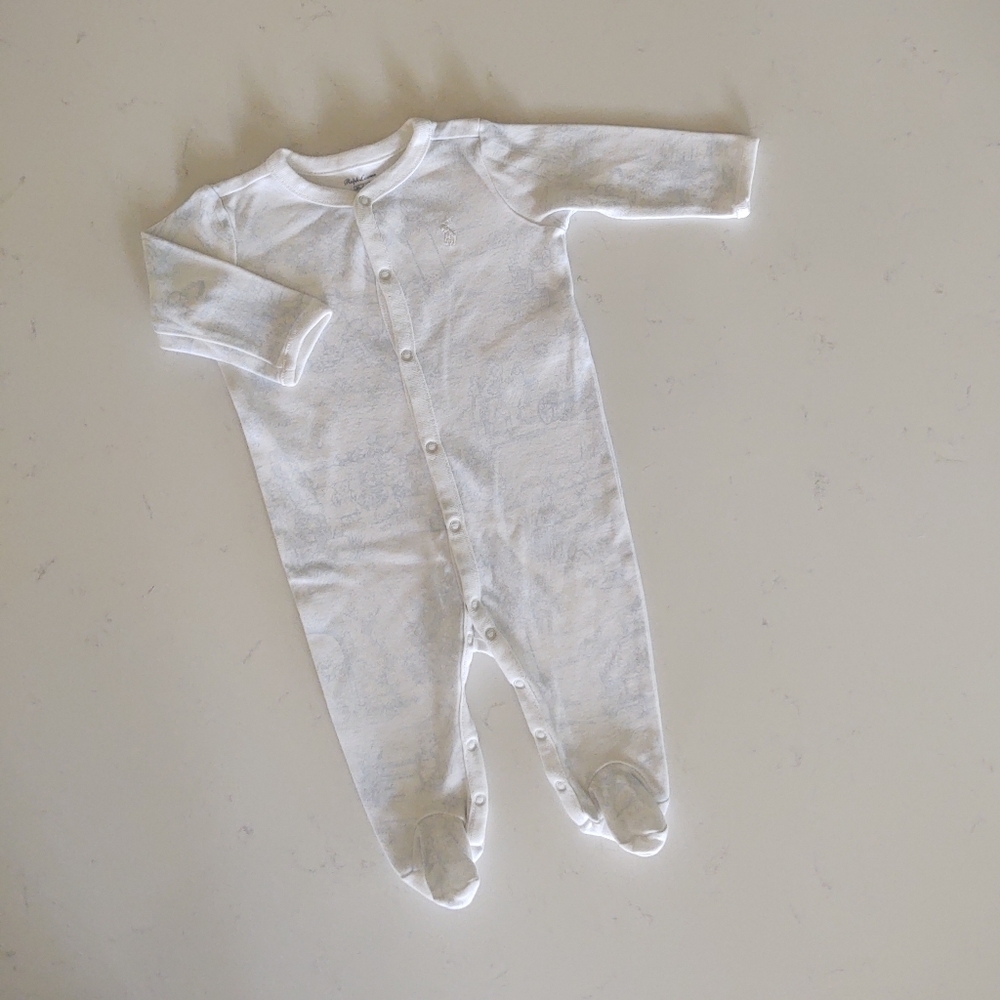 RALPH Lauren | Footed Toile Pajamas - Picture 2 of 11